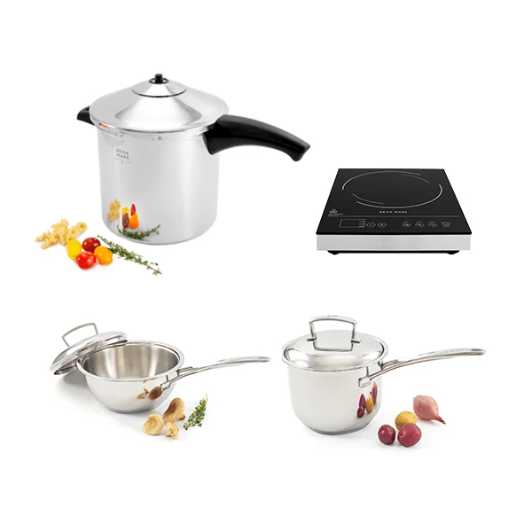 OLLA A PRESIÓN 8 L + SAUCIER 1.75 L + SAUCEPAN 2.5 L + COCINA DE INDUCCIÓN IC-450 en Acandí, Chocó