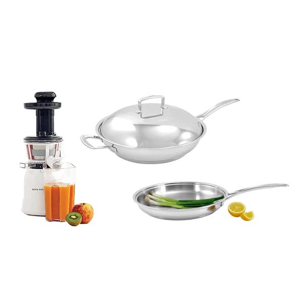 EXTRACTOR DE JUGO NUTREX PRESS + SARTÉN GRANDE CON TAPA 30 CM + SARTÉN CHEF SIN TAPA 30 CM en Luya, Amazonas