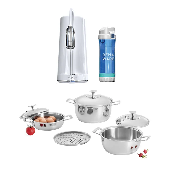 AQUA ✓ NANO CTU-500 + JUEGO CHEF II 7 PIEZAS + BOTELLA FILTRANTE RENA WARE en Anta, Cusco