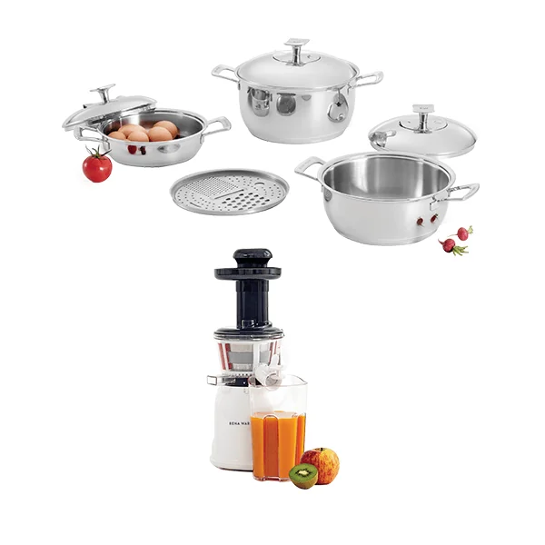 JUEGO CHEF II 7 PIEZAS + EXTRACTOR DE JUGO NUTREX PRESS en Cértegui, Chocó